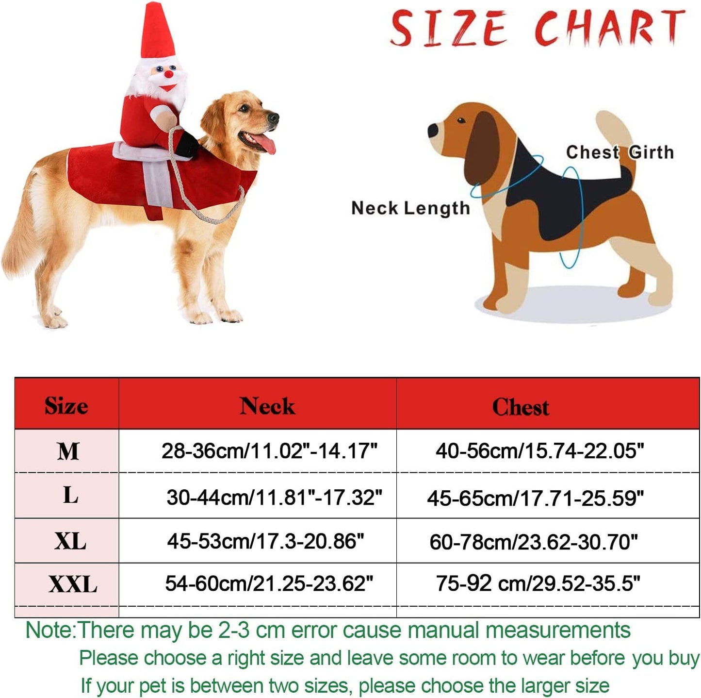 Christmas Dog Costume Funny Dog Christmas Santa Claus Costume 