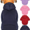 4 Pieces Small Dog Sweaters Dog Hoodie Clothes with Hat for Small Dogs - Pet Winter Clothes