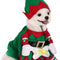 Dog Cat Christmas Elf Costume with Hat, Pet Christmas Winter Fleece Coat Clothes 